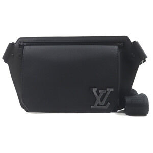 LOUIS VUITTON M57081 LV Aerogramme Take-Off Sling Grained Leather Body Bag, B...